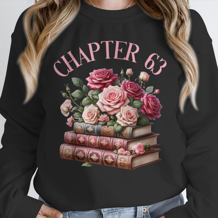 63rd Birthday Chapter 63 Birthday Shirt Women Book Lover Unisex Sweatshirt