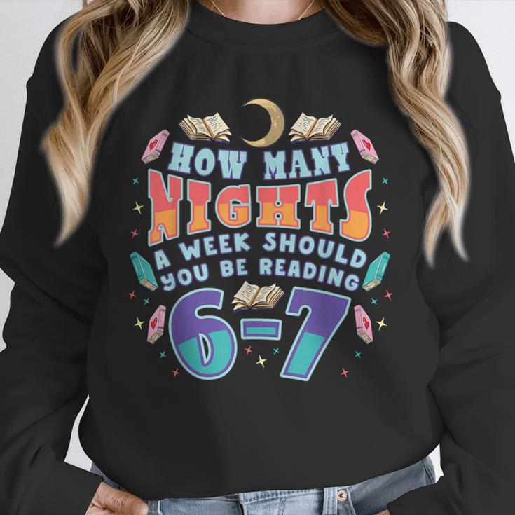 67 Meme Reading How Many Nights Should Read Book Six Seven Unisex Sweatshirt 67 Meme Reading How Many Nights Should Read Book Six Seven Unisex Sweatshirt