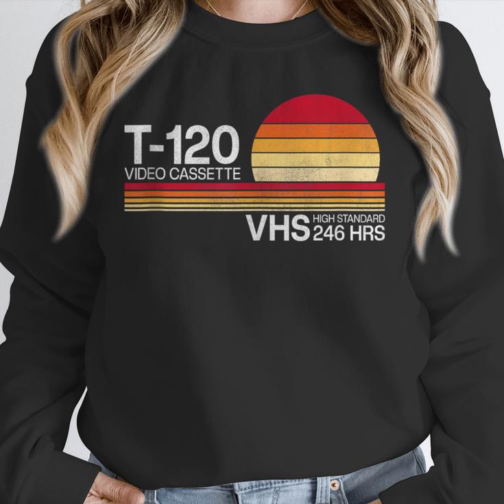 70's 80's 90's Music Nostalgia Video Cassette Tape VHS Retro Unisex Sweatshirt