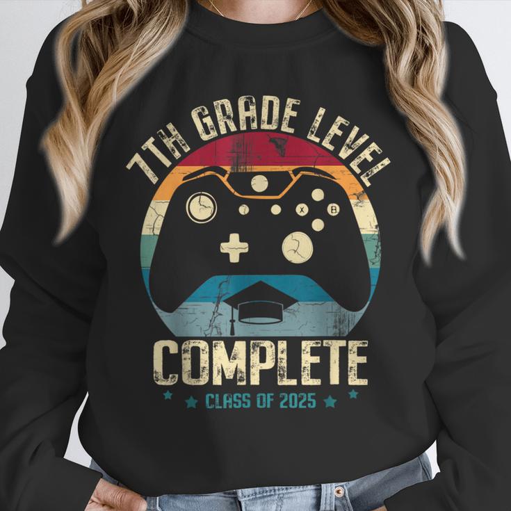7th Grade Level Complete Gamer Class Of 2025 Graduation Boy Unisex Sweatshirt