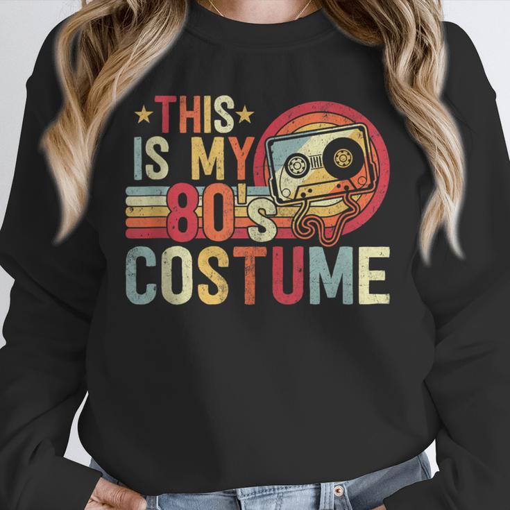 This Is My 80s Costume Vintage Style Nostalgia 1980s Retro Unisex Sweatshirt