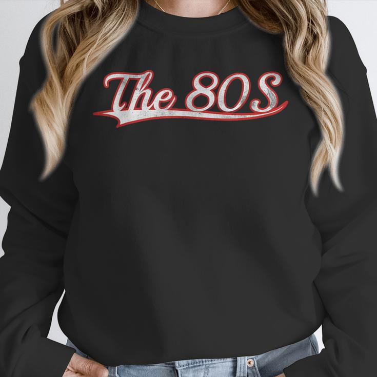 The 80S Eighties Decade Nostalgia Music Vintage Varsity Unisex Sweatshirt