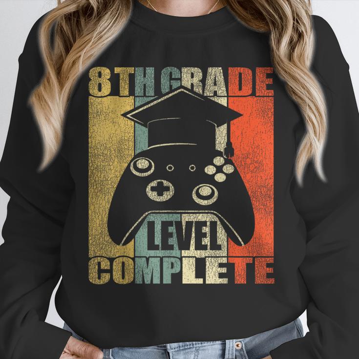 8th Grade Level Complete Gamer Class Of 2024 Graduation Unisex Sweatshirt