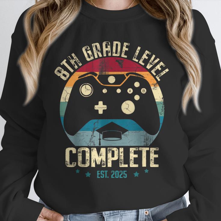 8th Grade Level Complete Gamer Class Of 2025 Graduation Boy Unisex Sweatshirt