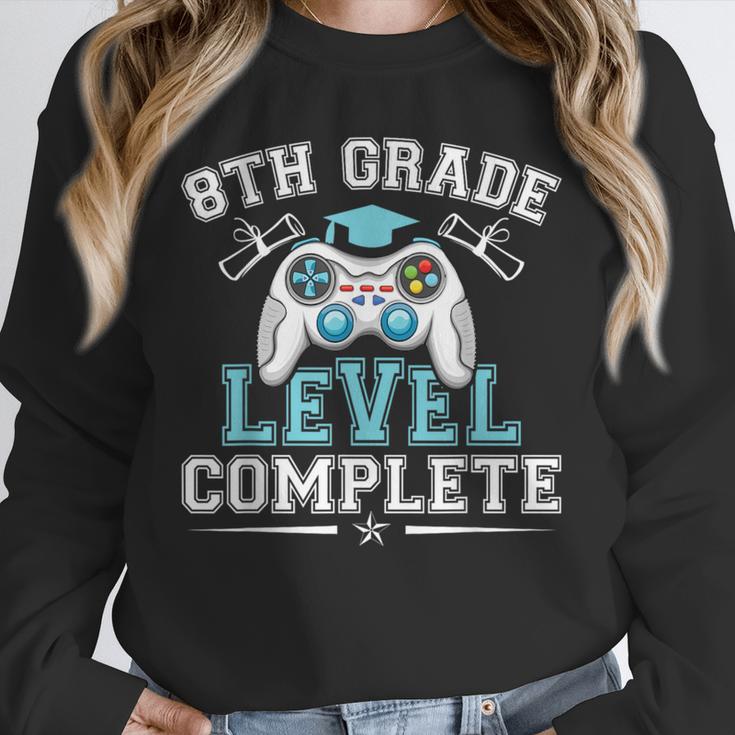 8th Grade Level Complete Graduation 2025 Class Eighth Grade Unisex Sweatshirt