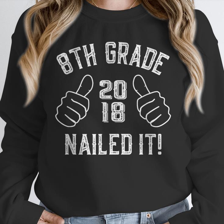 8th Grade Nailed It 2018 Graduation Unisex Sweatshirt