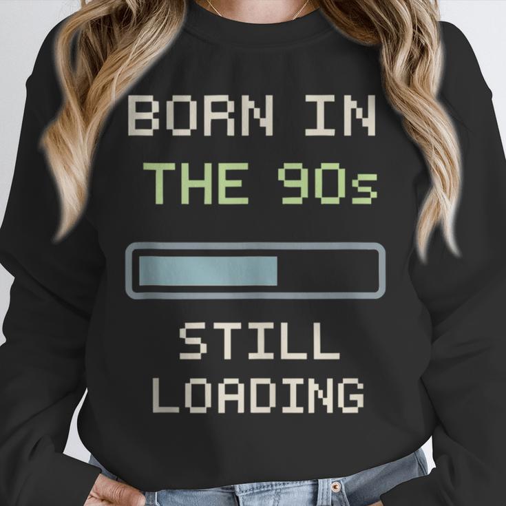 90s Baby Tired Millennial Burnout Nostalgia Parenting Unisex Sweatshirt