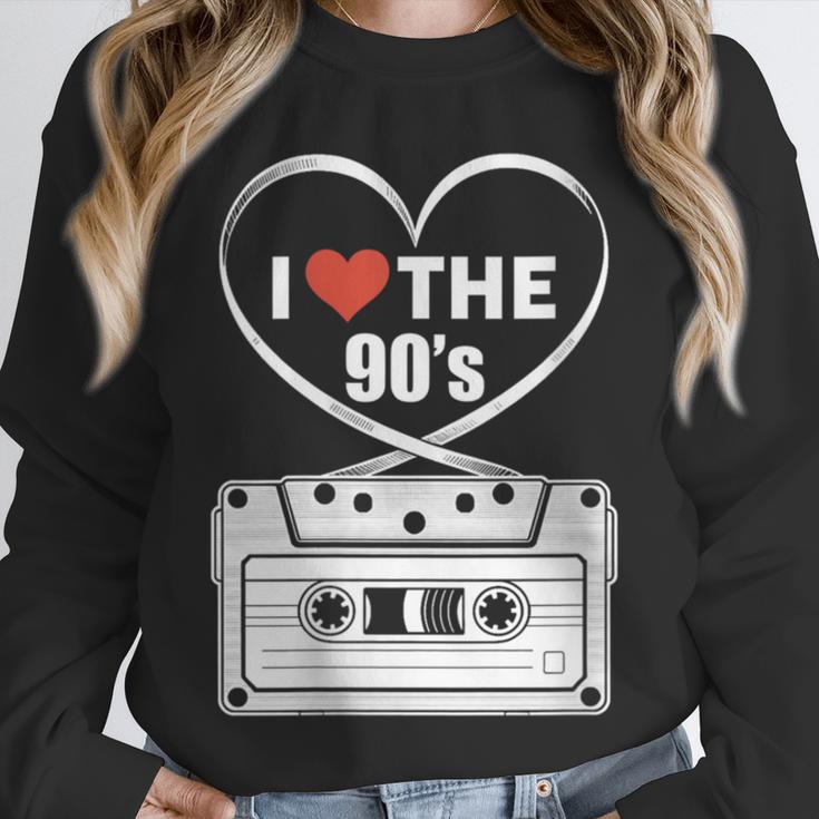 90s Nostalgia Cassette Heart Retro I Love The 90s Unisex Sweatshirt 90s Nostalgia Cassette Heart Retro I Love The 90s Unisex Sweatshirt
