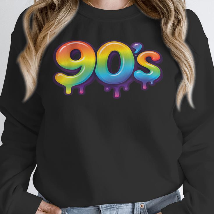 90s Retro Pop Art Rainbow Lips Nostalgia Costume 90s Unisex Sweatshirt