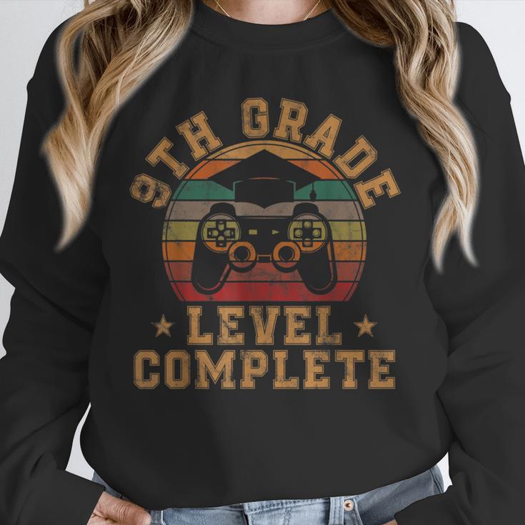 9th Grade Level Complete Ninth Grade Graduation Video Gamer Unisex Sweatshirt