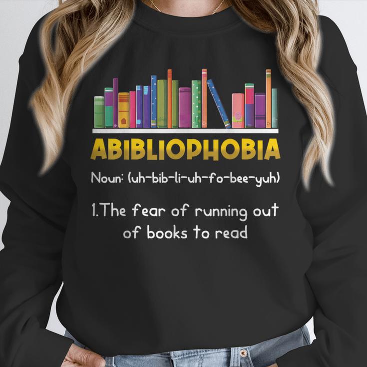 Abibliophobia Fear Of Running Out Of Books Read Book Unisex Sweatshirt