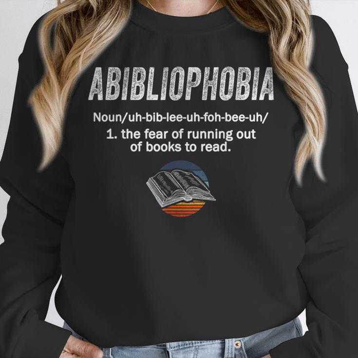 Abibliophobia Pupil Reading Bookworm Tees Reader Unisex Sweatshirt