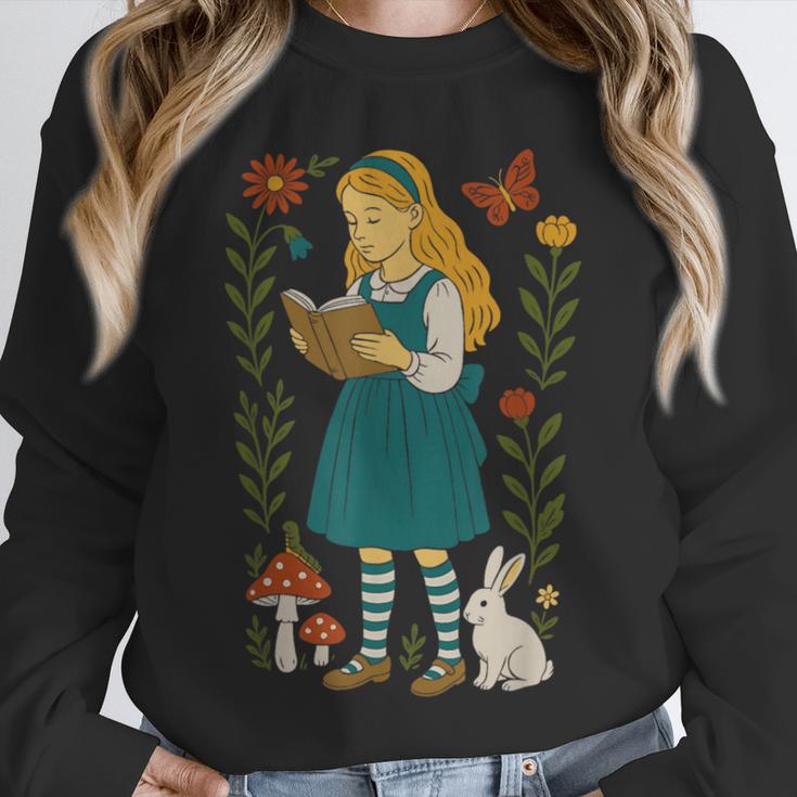 Alice In Wonderland Book Lover Lewis Carroll Rabbit Unisex Sweatshirt