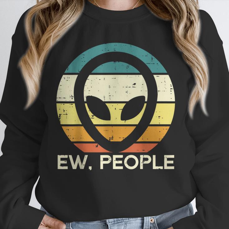 Alien Face Ew People Ufo Introvert Men Women Kids Teen Unisex Sweatshirt