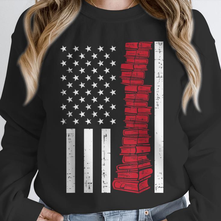 America Flag Read Book Reading Librarian Men Women Kids Unisex Sweatshirt America Flag Read Book Reading Librarian Men Women Kids Unisex Sweatshirt
