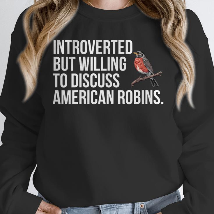 American Robin Bird Watching Lover Introvert Quote Unisex Sweatshirt American Robin Bird Watching Lover Introvert Quote Unisex Sweatshirt