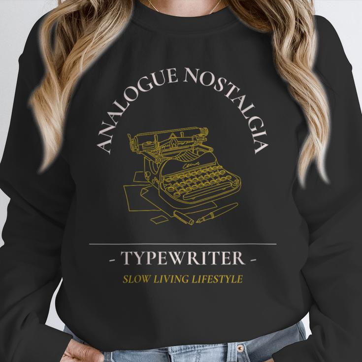 Analogue Nostalgia Typewriter Graphic Unisex Sweatshirt