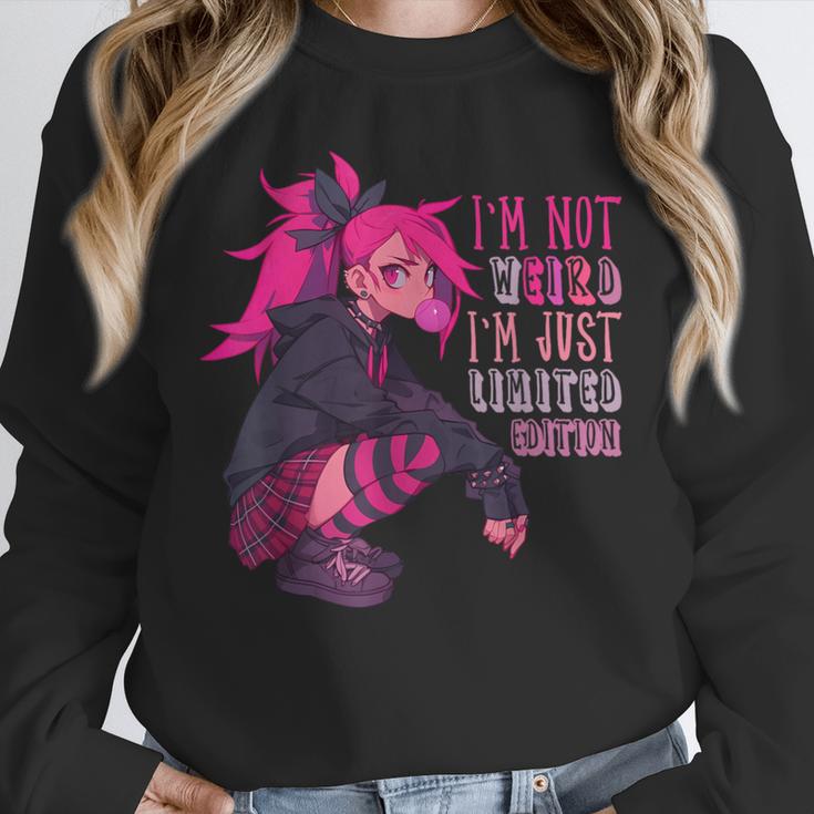 Anime Girl I'm Not Weird Just Limited Edition Introvert Goth Unisex Sweatshirt