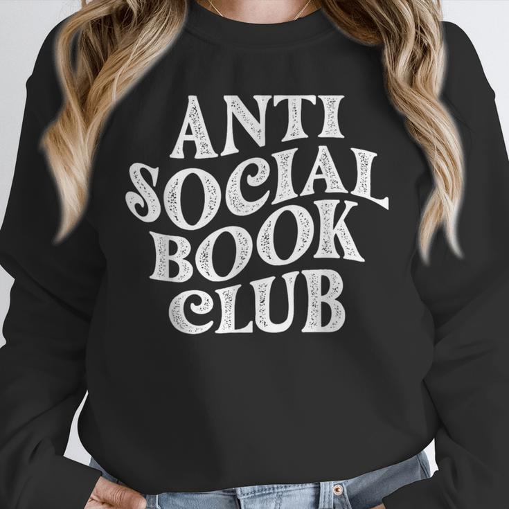 Anti Social Book Club Book Lover Reading Bookworm Reader Unisex Sweatshirt