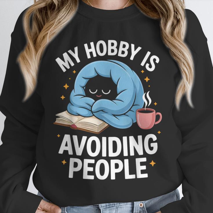 Anti-Social Club Homebody Introvert Hibernate Hermit Shyness Unisex Sweatshirt