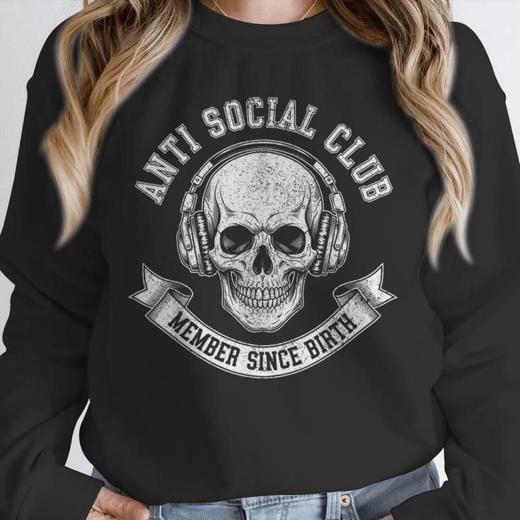 Anti Social Club Official Member Introvert Crest Unisex Sweatshirt Anti Social Club Official Member Introvert Crest Unisex Sweatshirt