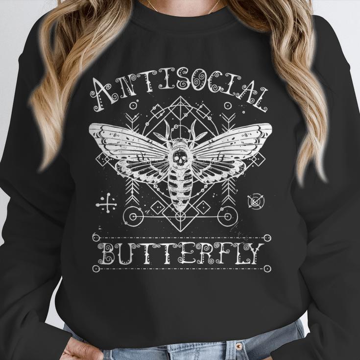 Antisocial Butterfly Introvert Death Head Moth Unisex Sweatshirt