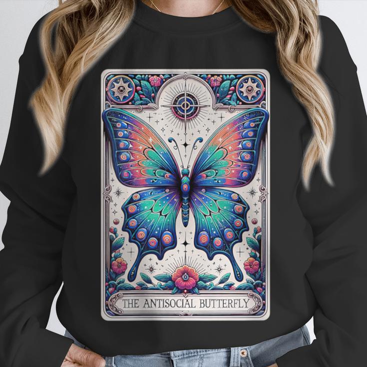 Antisocial Butterfly Introvert Distressed Unisex Sweatshirt Antisocial Butterfly Introvert Distressed Unisex Sweatshirt