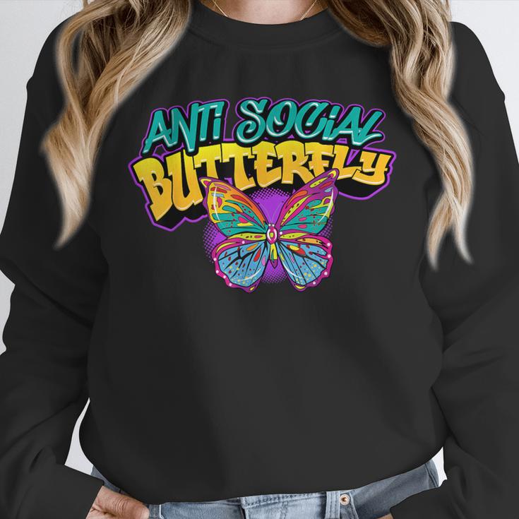 Antisocial Butterfly Shirts For Introvert Unisex Sweatshirt