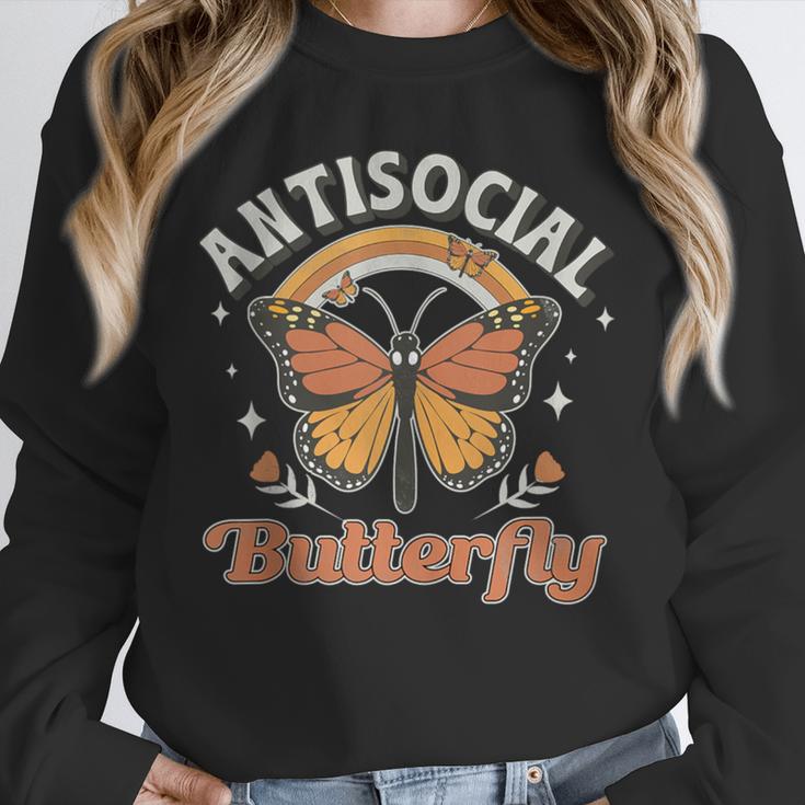 Antisocial Butterfly Tee For Introvert Men Women Girls Unisex Sweatshirt Antisocial Butterfly Tee For Introvert Men Women Girls Unisex Sweatshirt
