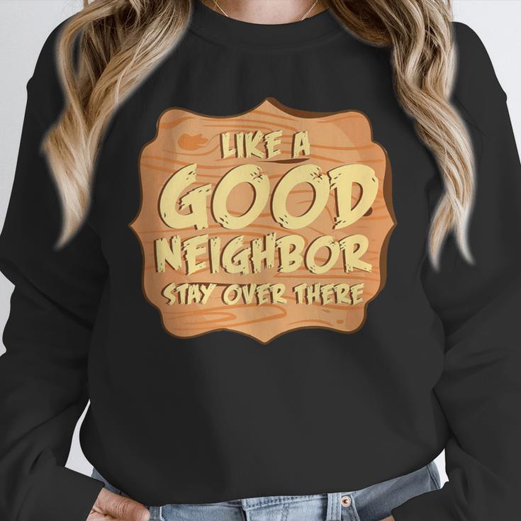 Antisocial Like A Good Neighbor Stay Over There Introvert Unisex Sweatshirt