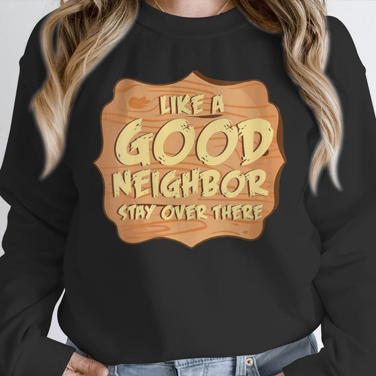 Antisocial Like A Good Neighbor Stay Over There Introvert Unisex Sweatshirt
