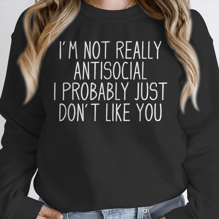 Antisocial Tee Co Introvert -Adults Modern Classic Unisex Sweatshirt Antisocial Tee Co Introvert -Adults Modern Classic Unisex Sweatshirt
