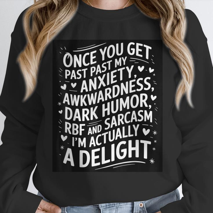 Anxiety Awkward Dark Humor Quote Introverts Sarcastic Unisex Sweatshirt Anxiety Awkward Dark Humor Quote Introverts Sarcastic Unisex Sweatshirt