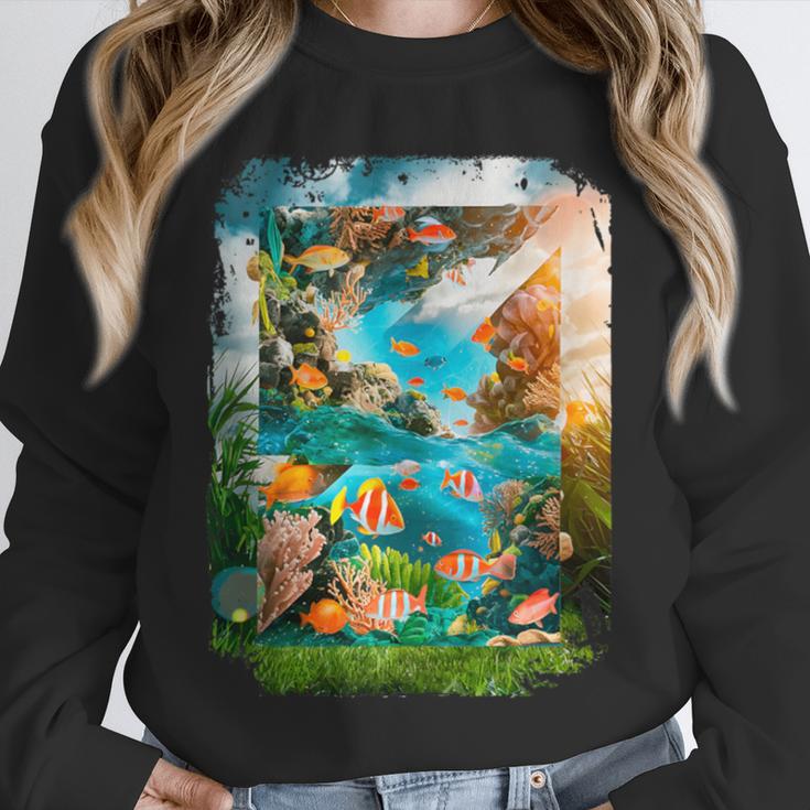 Aqua In The Skies Frutiger Aero Unisex Sweatshirt Aqua In The Skies Frutiger Aero Unisex Sweatshirt