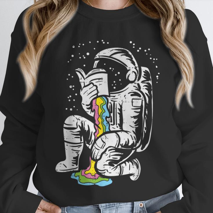 Astronaut Reading Book Space Galaxy Bookworm Men Women Kids Unisex Sweatshirt