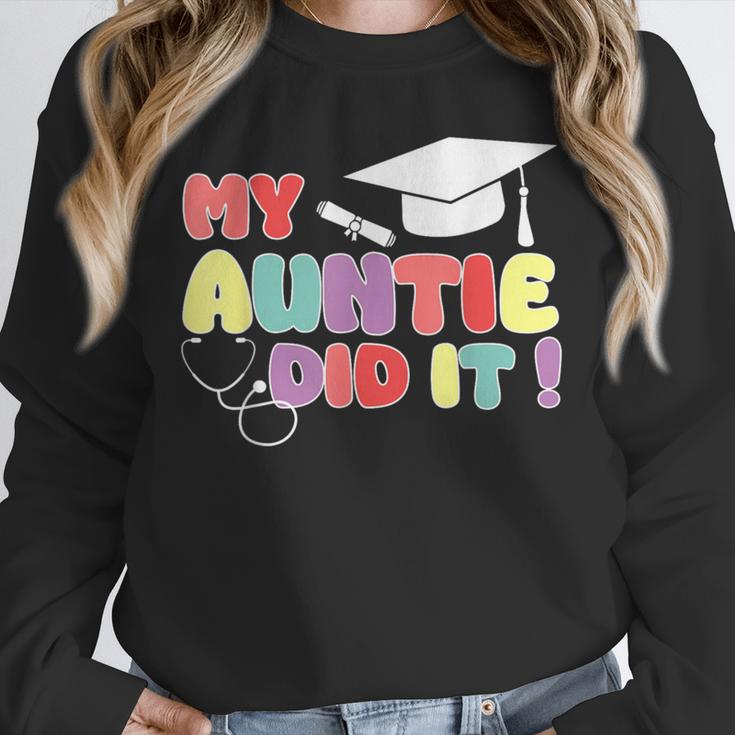 My Auntie Did It Aunt Graduation Nurse Doctor Aunt Graduated Unisex Sweatshirt