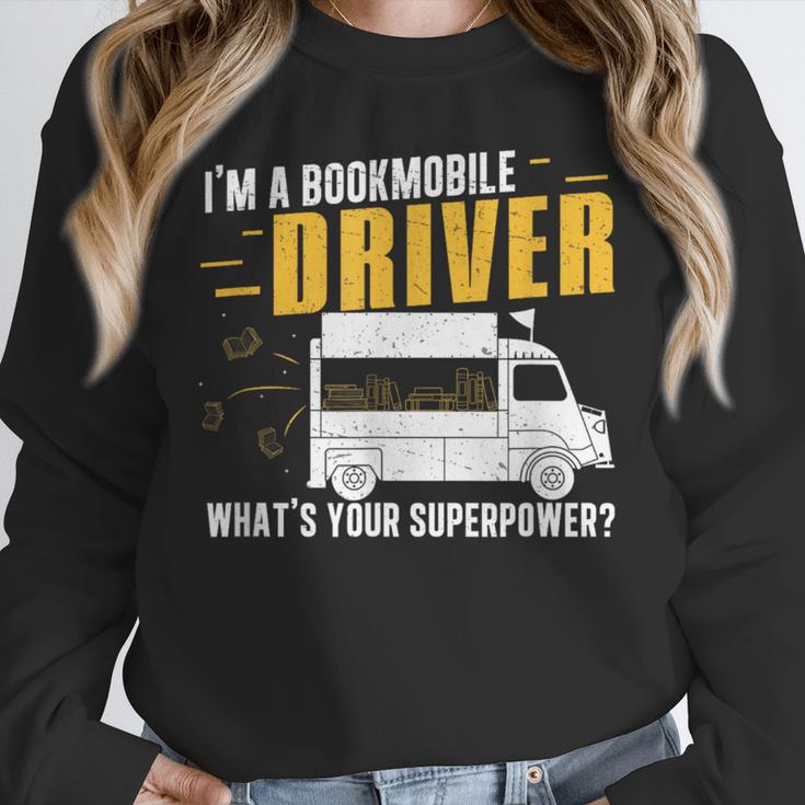 Awesome Bookmobile Driver What's Your Superpower Book Wagon Unisex Sweatshirt Awesome Bookmobile Driver What's Your Superpower Book Wagon Unisex Sweatshirt