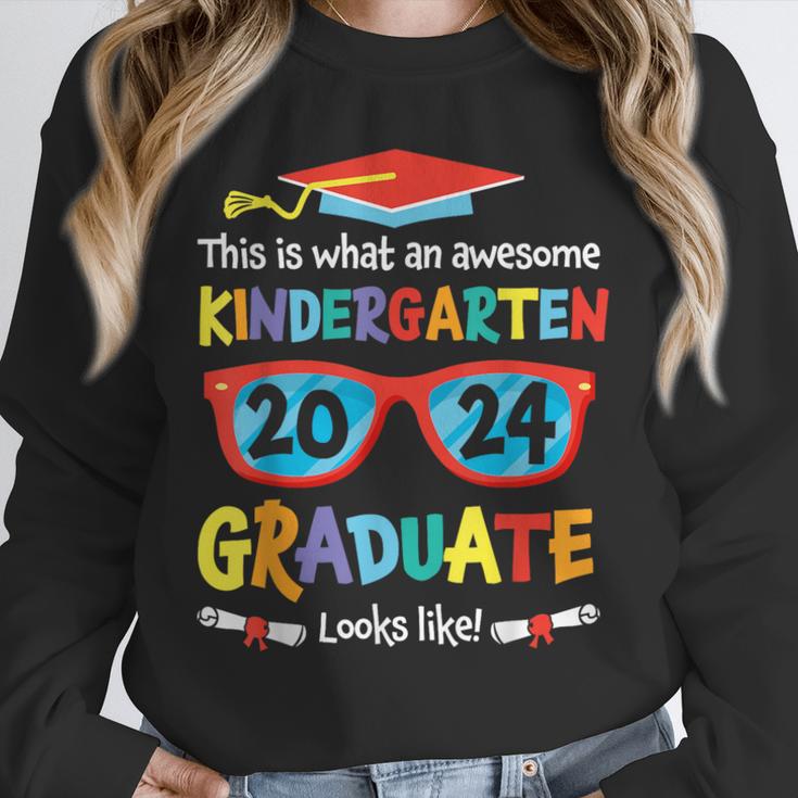 Awesome Kindergarten Graduate Looks Like 2024 Graduation Unisex Sweatshirt