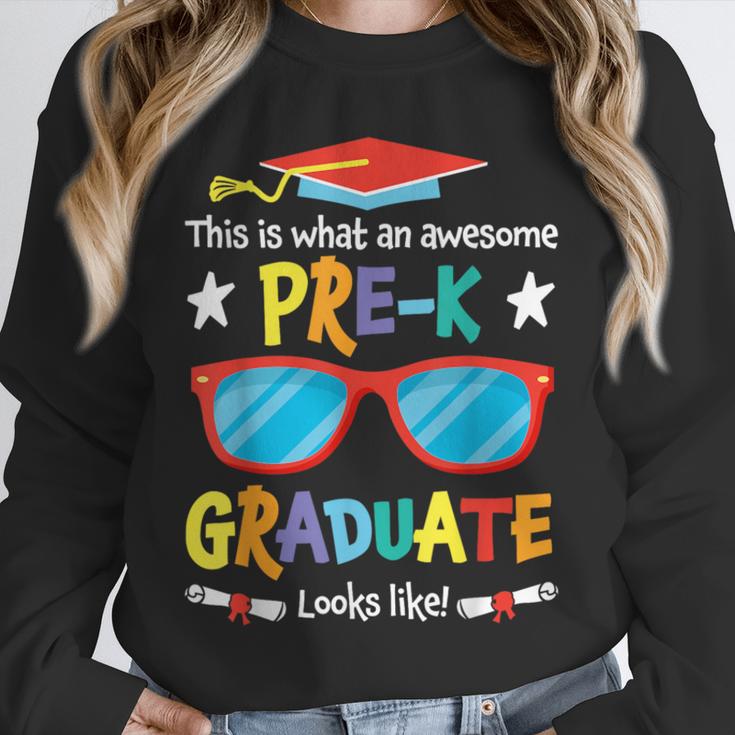 What An Awesome Pre-K Graduate Looks Like 2025 Graduation Unisex Sweatshirt