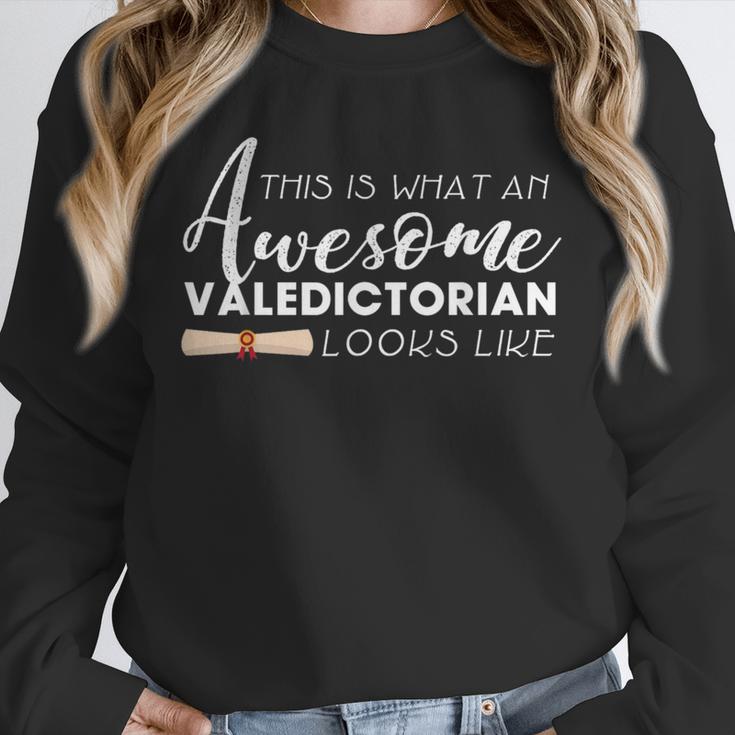What An Awesome Valedictorian Looks Like Graduation Tee Unisex Sweatshirt