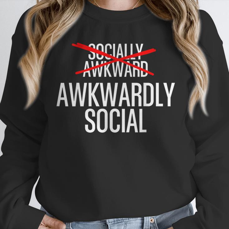 Awkwardly Social Socially Awkward Anxious Introverts Unisex Sweatshirt