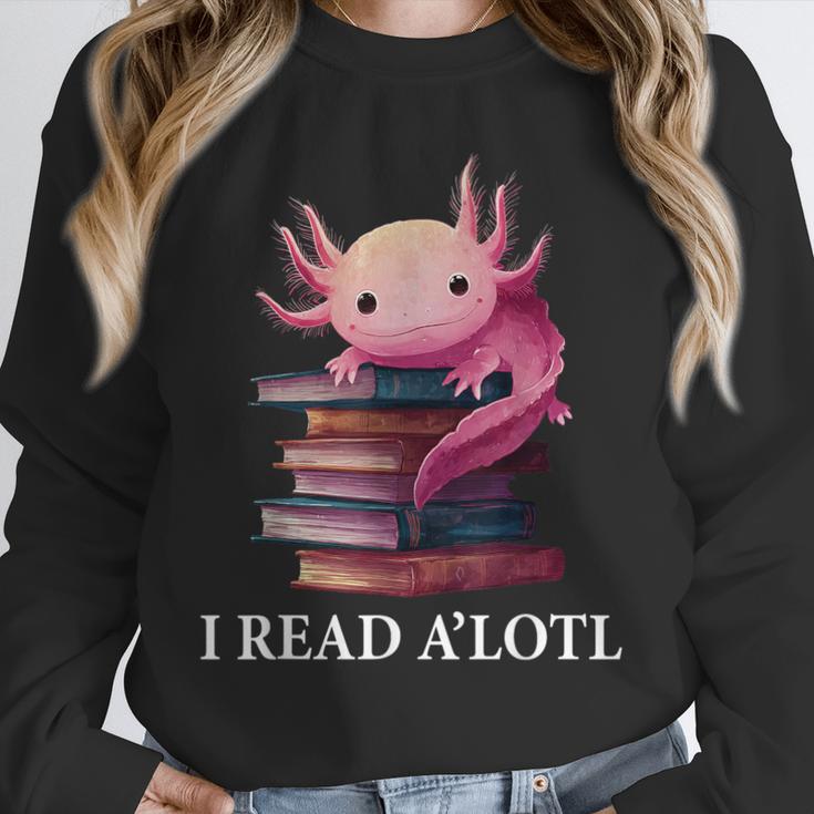 Axolotl Book Lover Librarian Reading Library Readers Unisex Sweatshirt