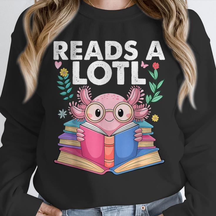 Axolotl Books Readsalotl Reading Bookworm Boys Girls Unisex Sweatshirt Axolotl Books Readsalotl Reading Bookworm Boys Girls Unisex Sweatshirt