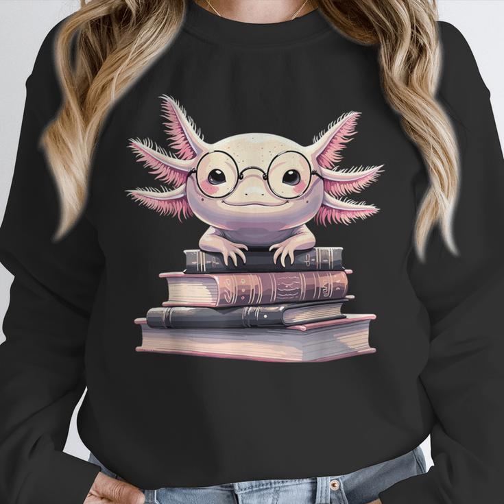 Axolotl Books Readsalotl Reading Bookworm Kawaii Axolotl Unisex Sweatshirt Axolotl Books Readsalotl Reading Bookworm Kawaii Axolotl Unisex Sweatshirt
