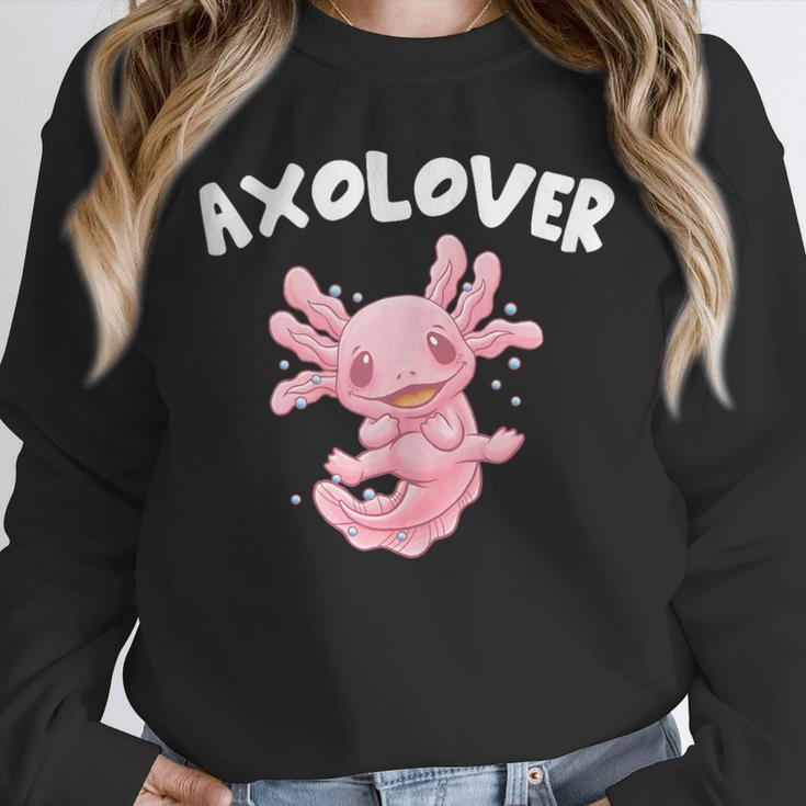 Axolovert Axolotl Humor Salamander Introvert Unisex Sweatshirt
