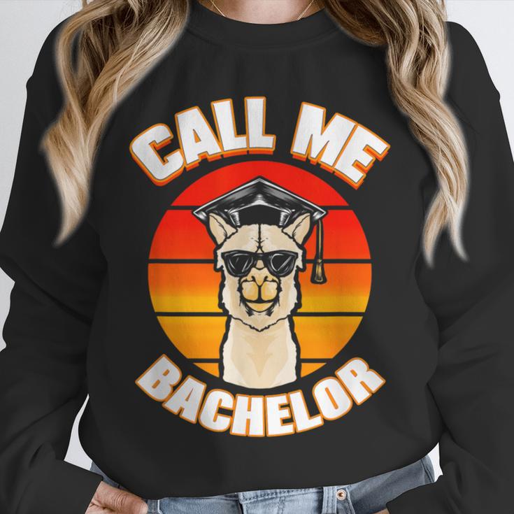 Bachelor Graduation For University Degree Party Llama Unisex Sweatshirt