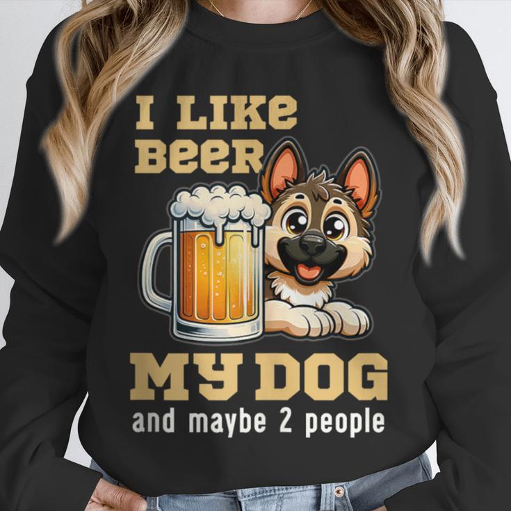 I Like Beer My Dog And Maybe 2 People Introvert Pun Unisex Sweatshirt I Like Beer My Dog And Maybe 2 People Introvert Pun Unisex Sweatshirt
