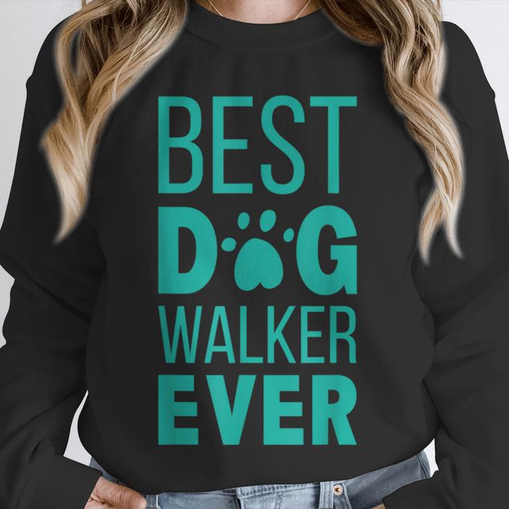 Best Dog Walker Ever Graduation New Shirt Dog Lover Unisex Sweatshirt