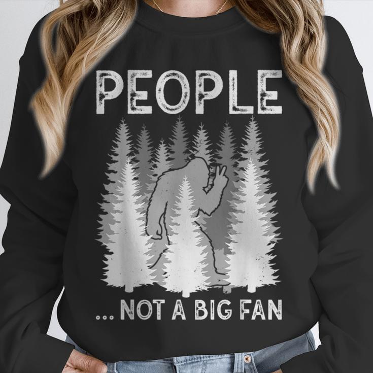Bigfoot People Not a Big Fan Sasquatch Introvert Unisex Sweatshirt Bigfoot People Not a Big Fan Sasquatch Introvert Unisex Sweatshirt