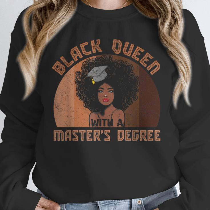 Black Queen With a Masters Degree Melanin Girls Graduation Unisex Sweatshirt